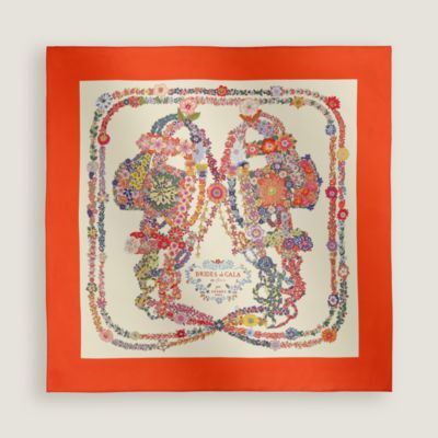Brides de Gala en Fleurs scarf 90 | Hermès USA Brides de Gala en Fleurs scarf 90 | Hermès USA